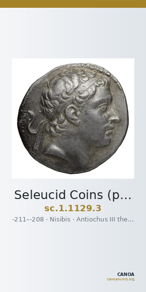 Seleucid Coins (part 1) 1129.3 — CANOA