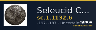 Seleucid Coins (part 1) 1132.6 — CANOA
