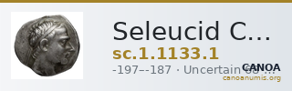 Seleucid Coins (part 1) 1133.1 — CANOA