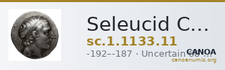 Seleucid Coins (part 1) 1133.11 — CANOA