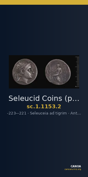 Seleucid Coins (part 1) 1153.2 — CANOA