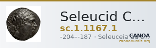 Seleucid Coins (part 1) 1167.1 — CANOA
