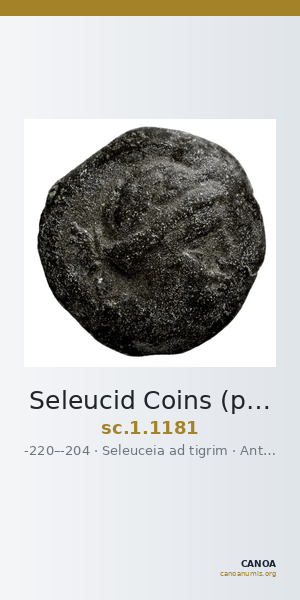 Seleucid Coins (part 1) 1181 — CANOA