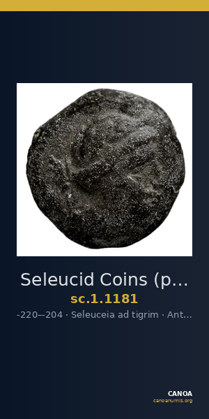Seleucid Coins (part 1) 1181 — CANOA