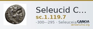 Seleucid Coins (part 1) 119.7 — CANOA