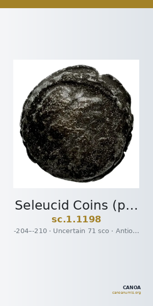 Seleucid Coins (part 1) 1198 — CANOA