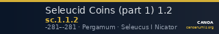 Seleucid Coins (part 1) 1.2 — CANOA
