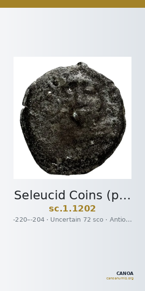 Seleucid Coins (part 1) 1202 — CANOA