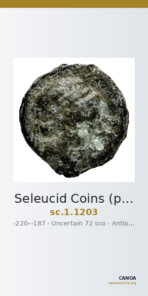 Seleucid Coins (part 1) 1203 — CANOA