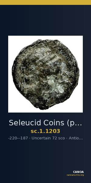 Seleucid Coins (part 1) 1203 — CANOA