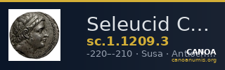 Seleucid Coins (part 1) 1209.3 — CANOA