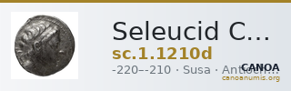 Seleucid Coins (part 1) 1210d — CANOA