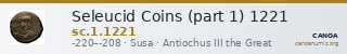 Seleucid Coins (part 1) 1221 — CANOA