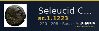 Seleucid Coins (part 1) 1223 — CANOA