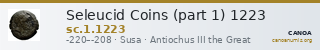 Seleucid Coins (part 1) 1223 — CANOA