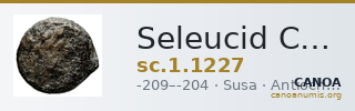 Seleucid Coins (part 1) 1227 — CANOA