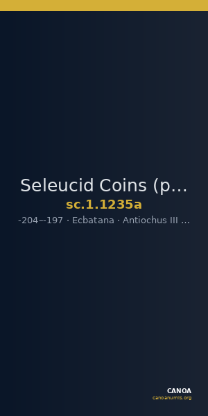 Seleucid Coins (part 1) 1235a — CANOA