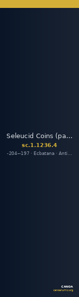 Seleucid Coins (part 1) 1236.4 — CANOA