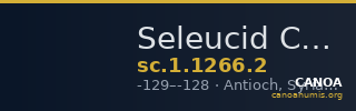 Seleucid Coins (part 1) 1266.2 — CANOA