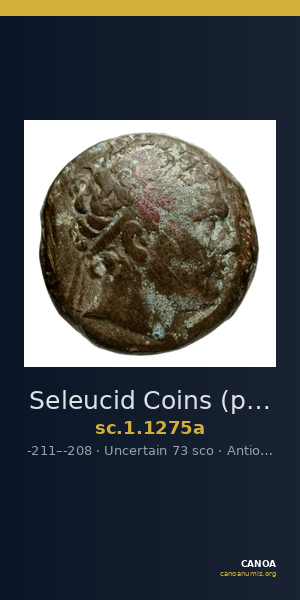 Seleucid Coins (part 1) 1275a — CANOA