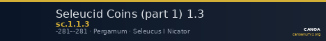 Seleucid Coins (part 1) 1.3 — CANOA