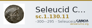 Seleucid Coins (part 1) 130.11 — CANOA