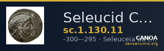 Seleucid Coins (part 1) 130.11 — CANOA