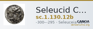 Seleucid Coins (part 1) 130.12b — CANOA