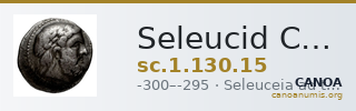 Seleucid Coins (part 1) 130.15 — CANOA