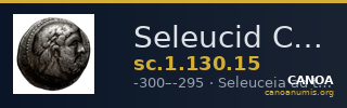 Seleucid Coins (part 1) 130.15 — CANOA