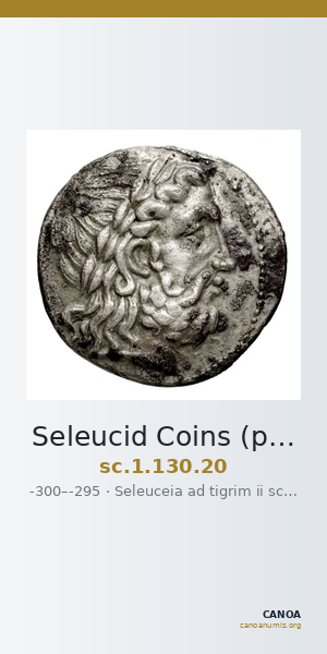 Seleucid Coins (part 1) 130.20 — CANOA