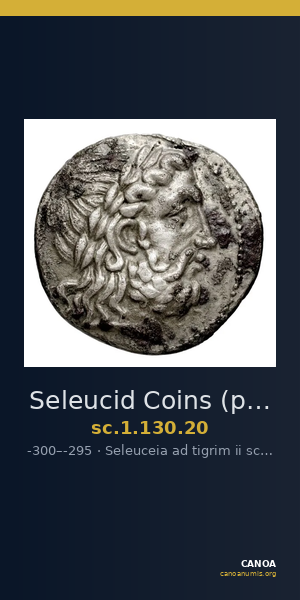 Seleucid Coins (part 1) 130.20 — CANOA