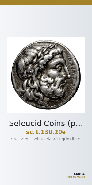 Seleucid Coins (part 1) 130.20e — CANOA