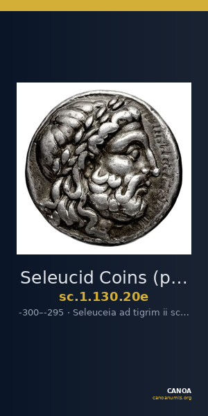 Seleucid Coins (part 1) 130.20e — CANOA