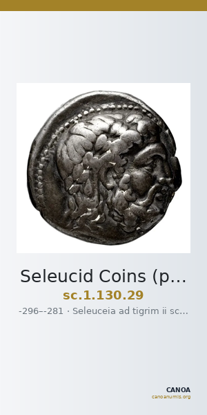 Seleucid Coins (part 1) 130.29 — CANOA