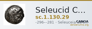 Seleucid Coins (part 1) 130.29 — CANOA