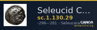Seleucid Coins (part 1) 130.29 — CANOA