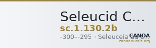 Seleucid Coins (part 1) 130.2b — CANOA