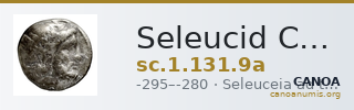 Seleucid Coins (part 1) 131.9a — CANOA