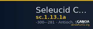 Seleucid Coins (part 1) 13.1a — CANOA
