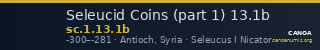 Seleucid Coins (part 1) 13.1b — CANOA