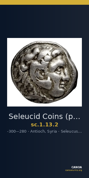 Seleucid Coins (part 1) 13.2 — CANOA