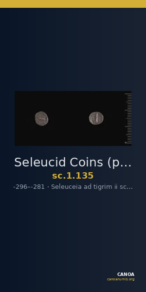 Seleucid Coins (part 1) 135 — CANOA