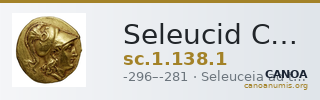 Seleucid Coins (part 1) 138.1 — CANOA
