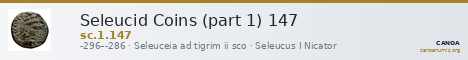 Seleucid Coins (part 1) 147 — CANOA