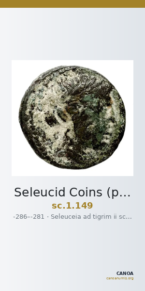 Seleucid Coins (part 1) 149 — CANOA