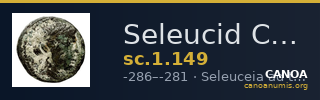 Seleucid Coins (part 1) 149 — CANOA