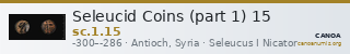 Seleucid Coins (part 1) 15 — CANOA
