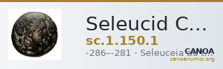 Seleucid Coins (part 1) 150.1 — CANOA