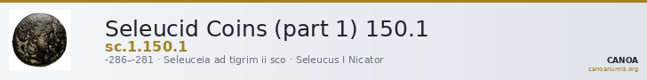 Seleucid Coins (part 1) 150.1 — CANOA